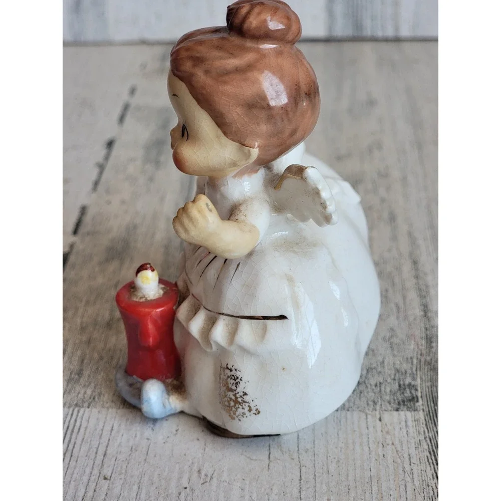 Vintage angel girl enesco Japanese candle unique Xmas religious figure